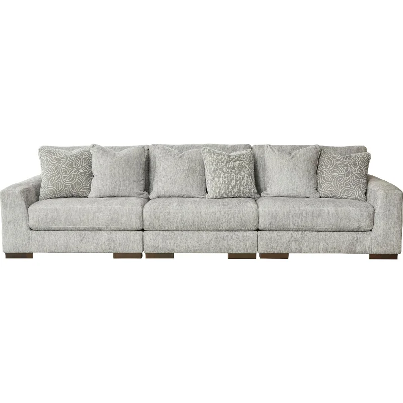 Regent Park 3 Piece Sectional - Pewter