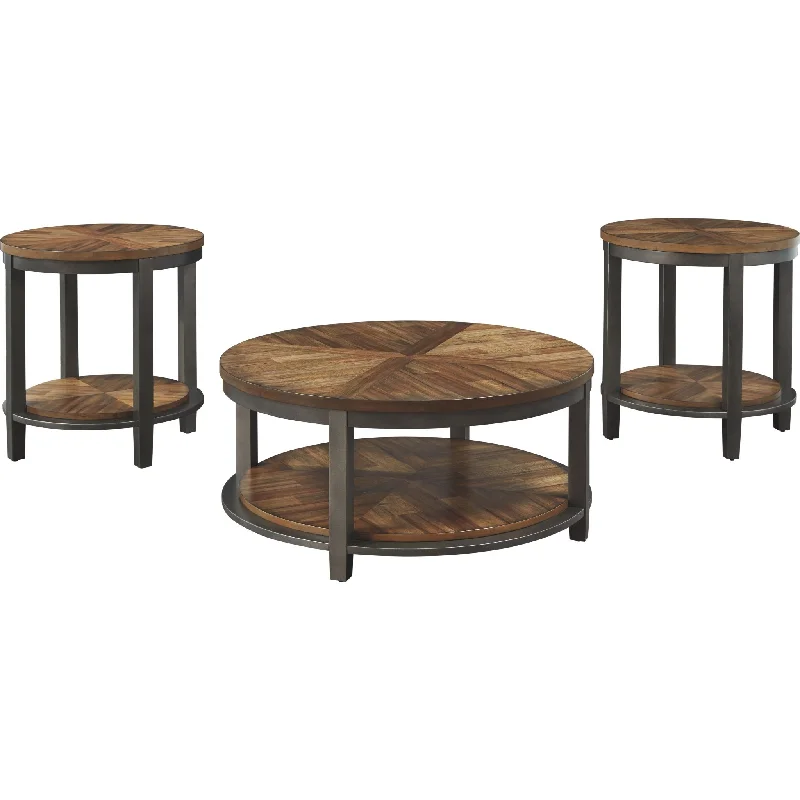 Roybeck 3 Pack Tables - Brown