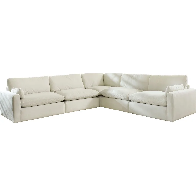 Sophie 5 Piece Sectional - Light Gray