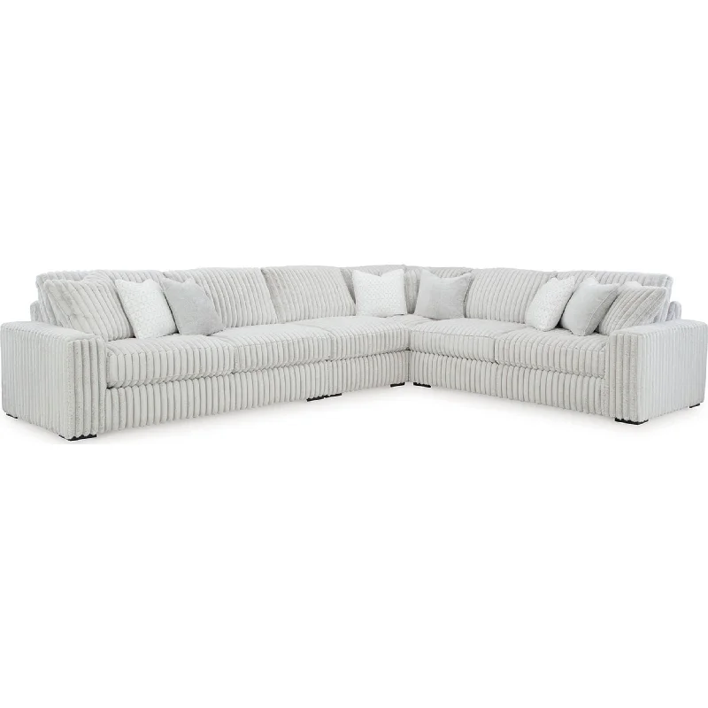 Stupendous 4 Piece Sectional - Alloy