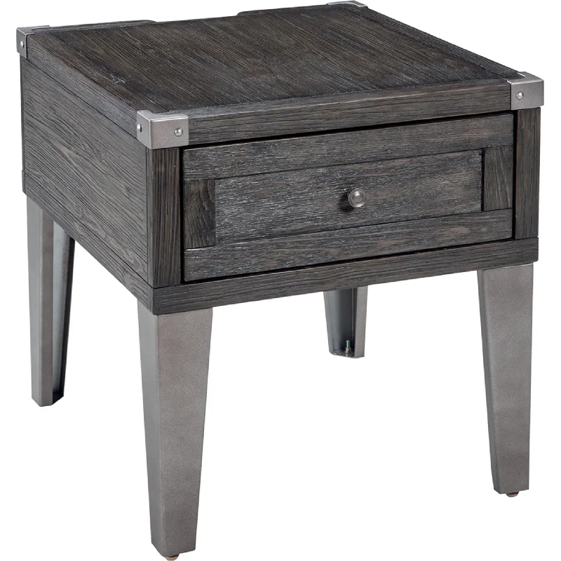 Todoe End Table - Dark Gray