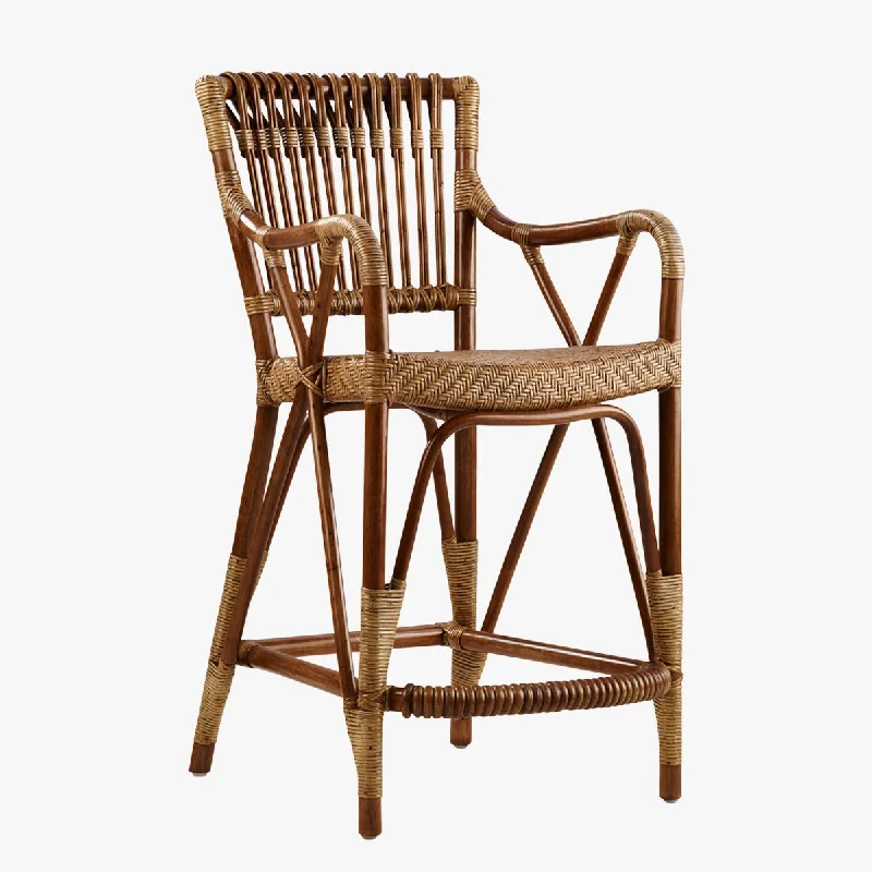 Blues Rattan Counter Stool