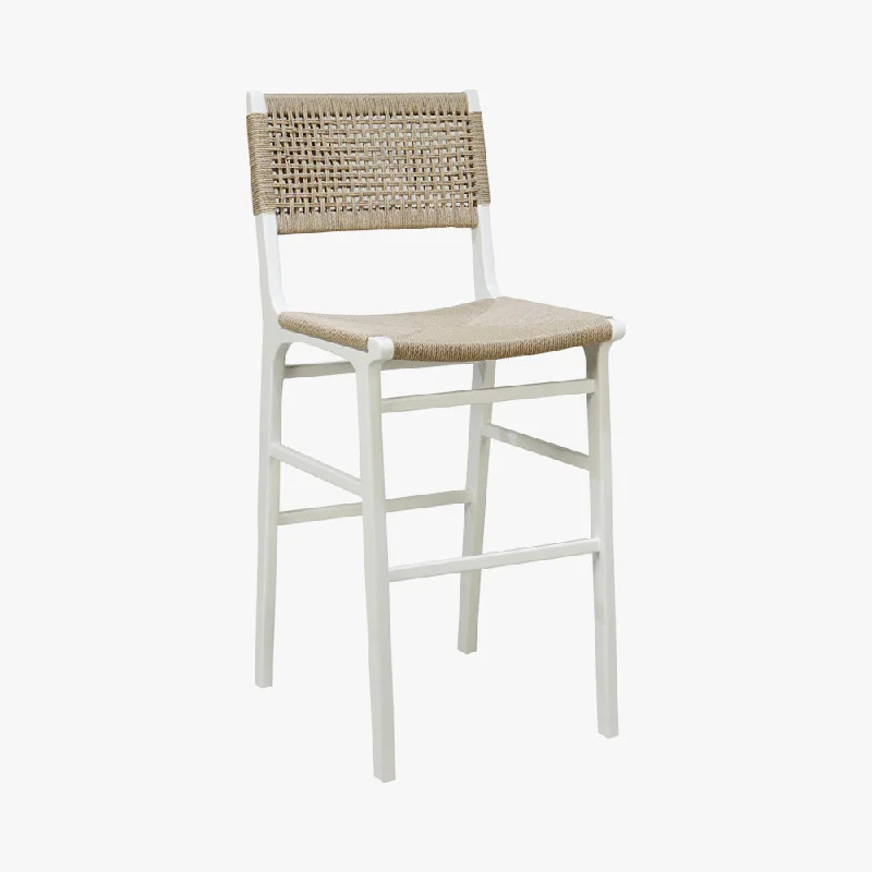 Flint White Bar Stool