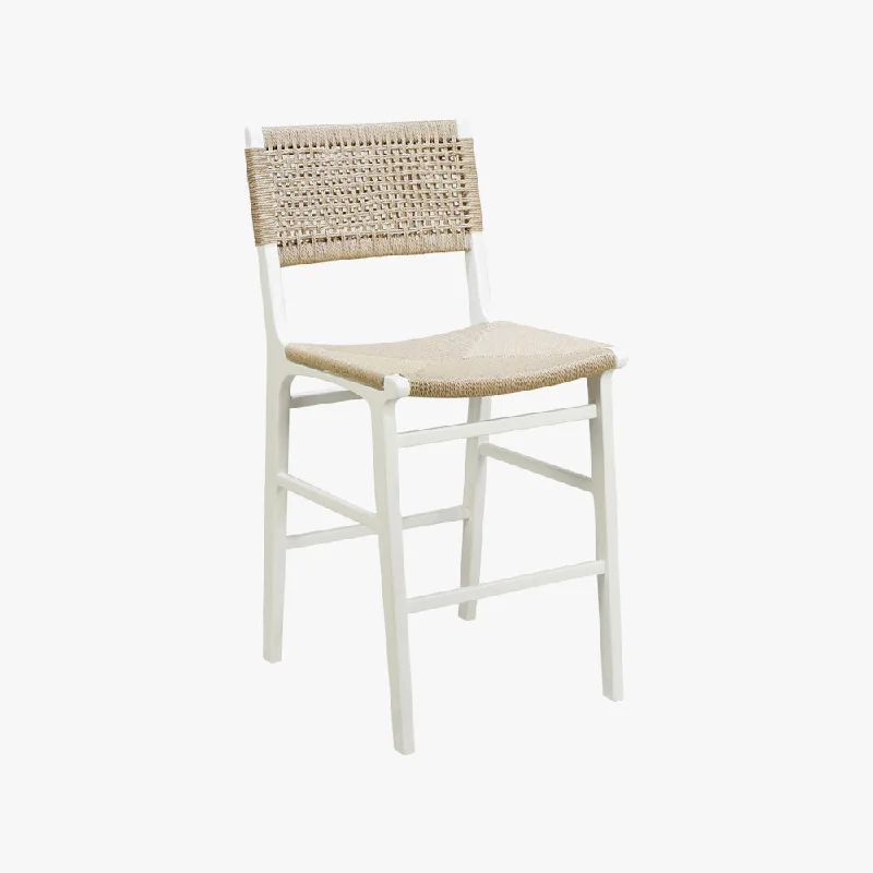 Flint White Counter Stool