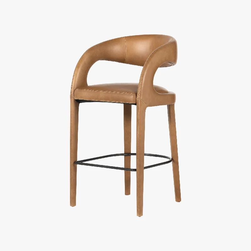 Harvey Leather Bar Stool