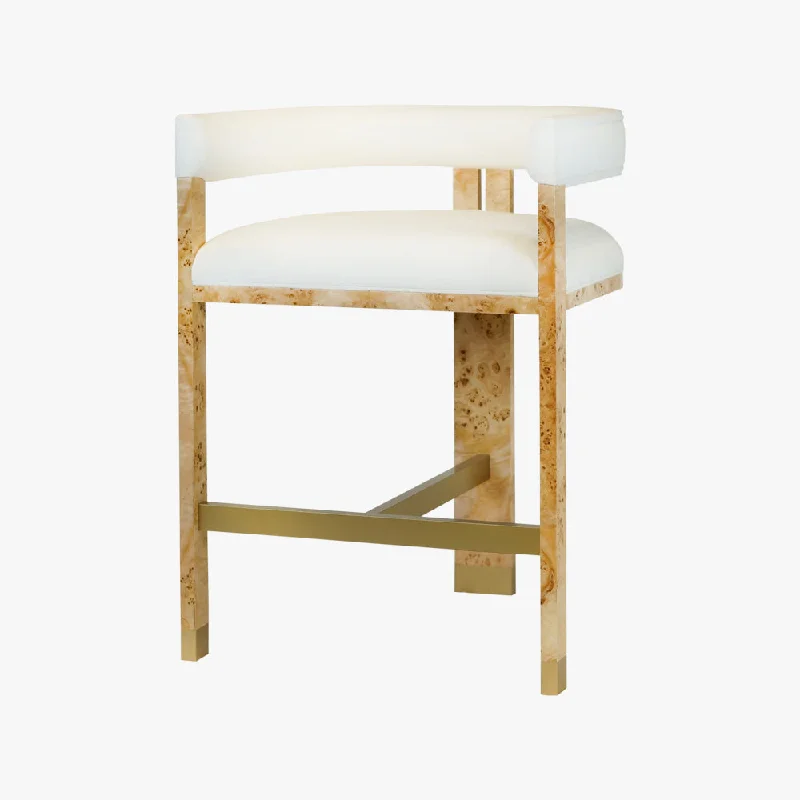 Lexi Burl Counter Stool