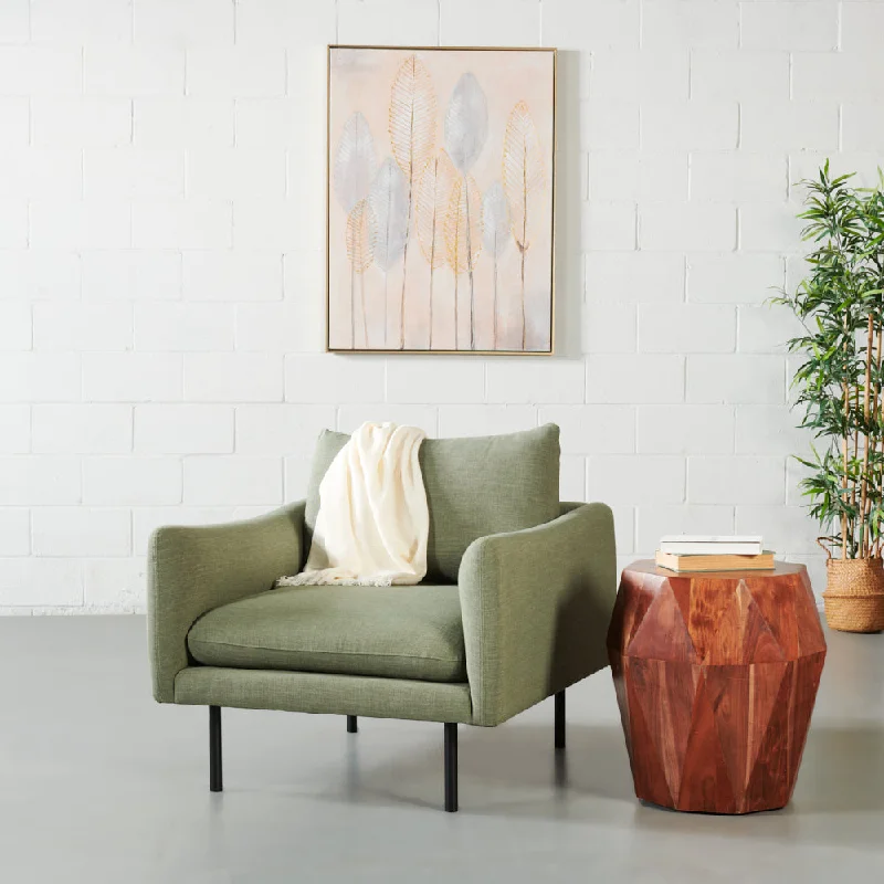 MAPLETON - Green Fabric Chair