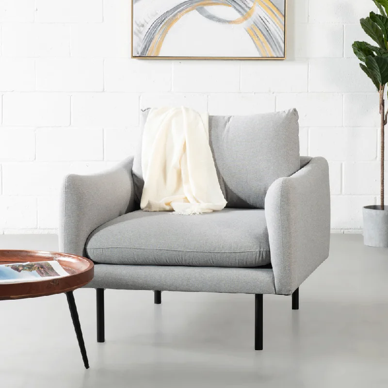 MAPLETON - Grey Fabric Chair