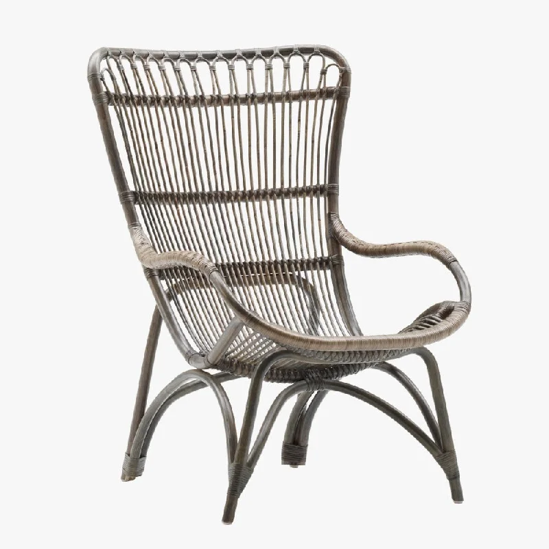 Monet Grey Rattan Lounge Chair