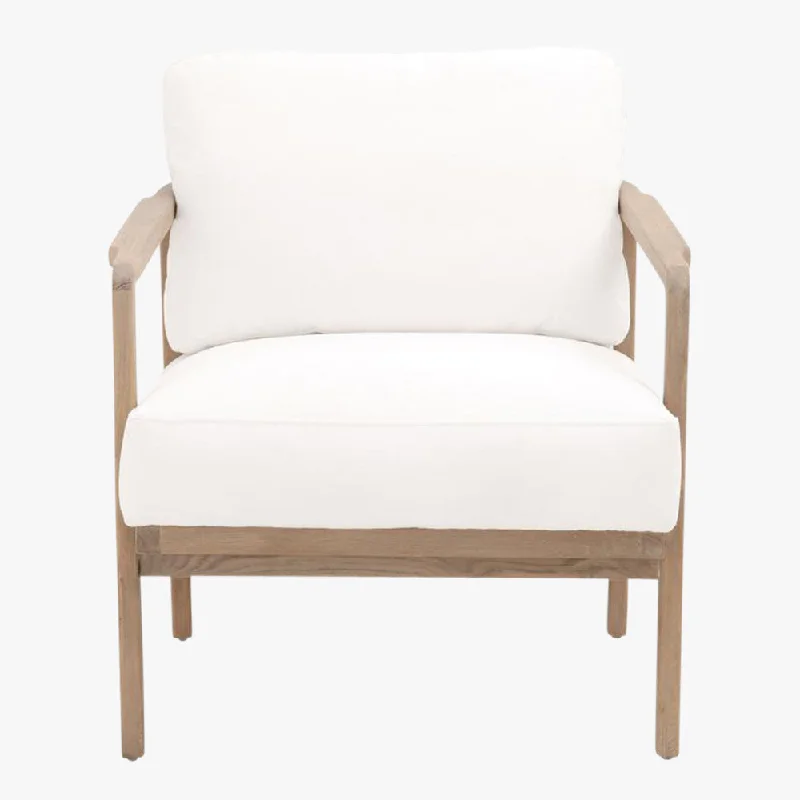 Nash White Club Chair