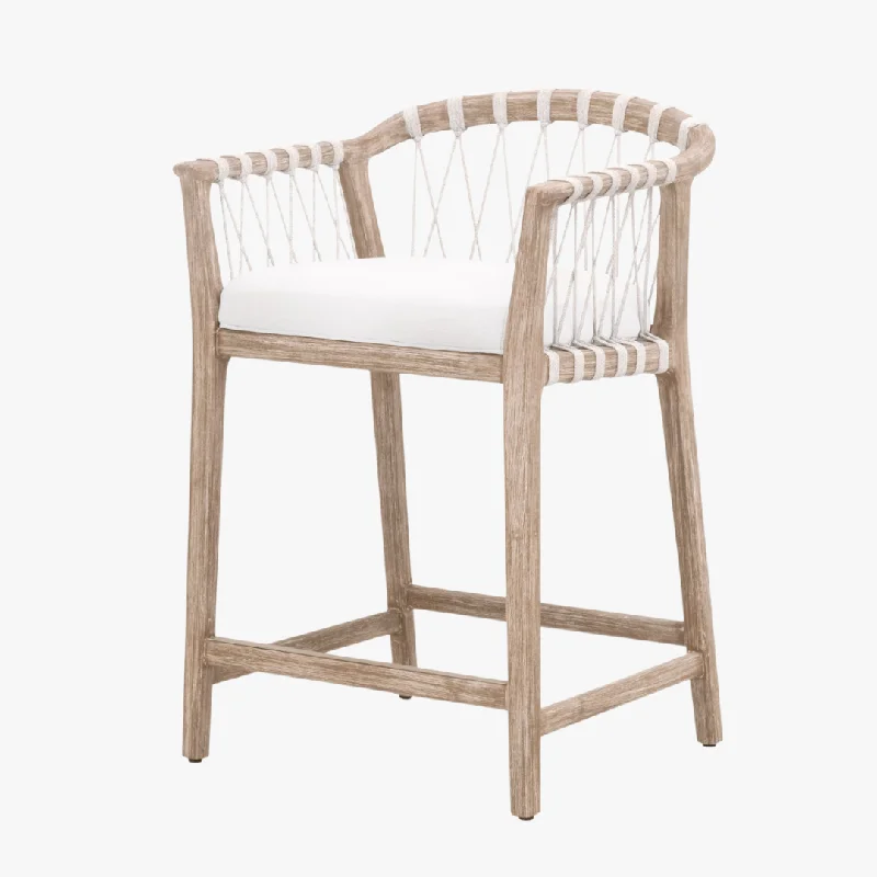 Palisades Woven Rope Counter Stool