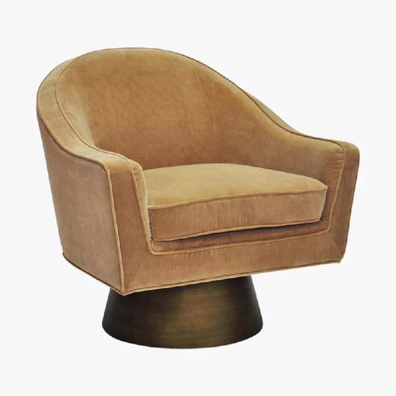 Rivers Velvet Swivel Chair