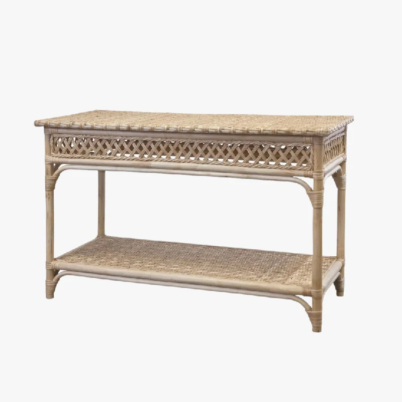 Trellis Wicker Console