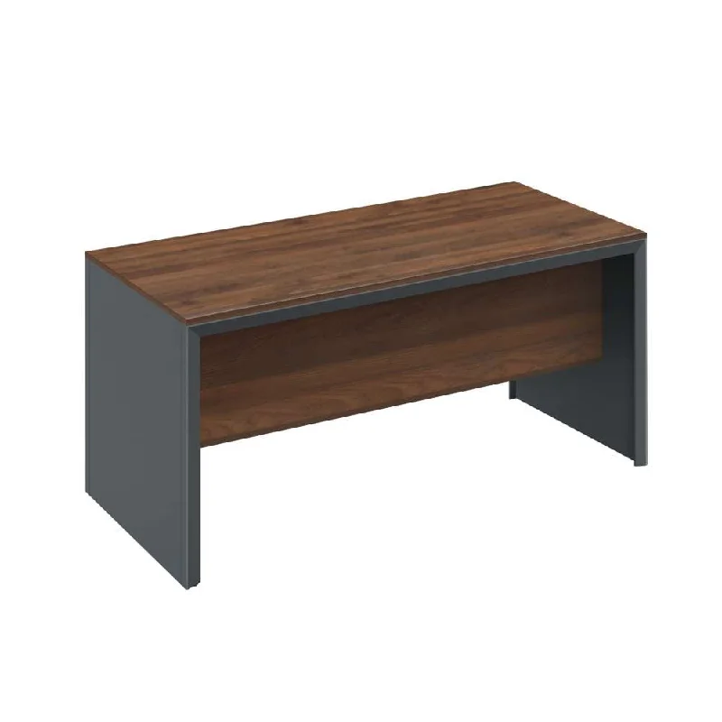 Acmi Cayman Writing Table L1600 x W800 x H750mm Columbia Walnut/MB Dark Grey #CM2-1600