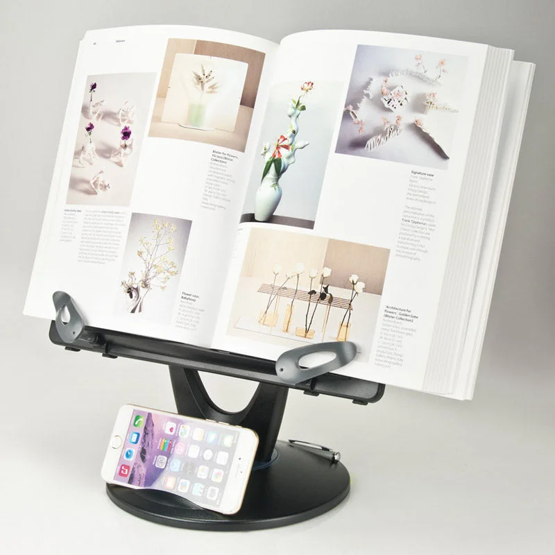 Adjustable Book/Copy Holder with Swivel Base