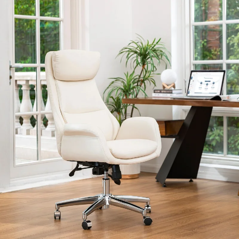 Glitzhome Mid-Century Modern High Back Adjustable Ergonomic Task Chair