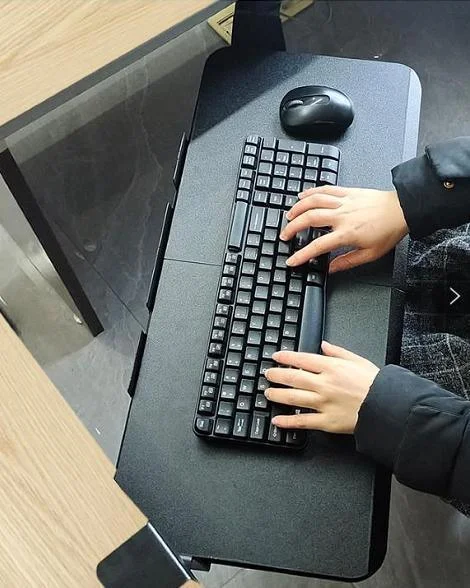 [NEW!] Suitable for L Shape Corner Table - Keyboard Tray in BLACK