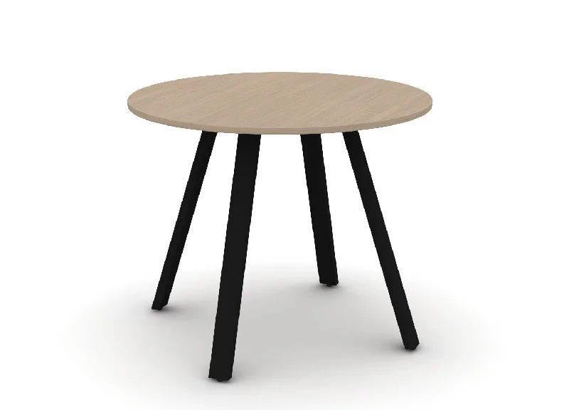 Round Angled-Leg Table – Standing Height