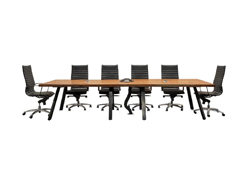 Large Solid Wood Conference Table