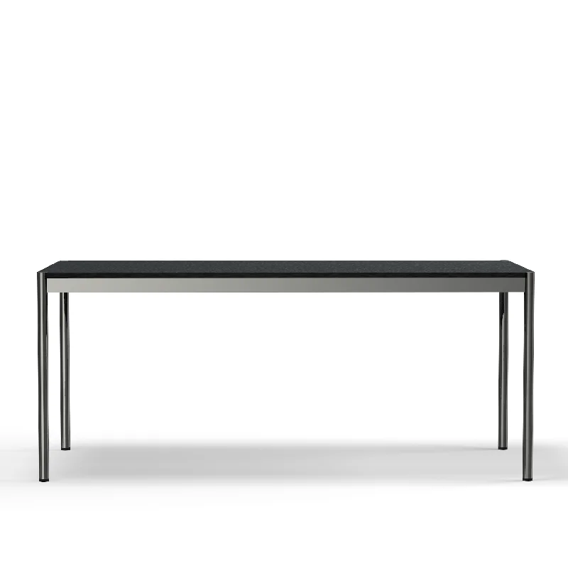 USM Haller table black linoleum (T69)